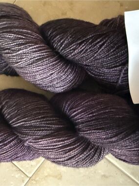 Hawthorne Hand-Dyed Deep Plum Yarn - Corvallis